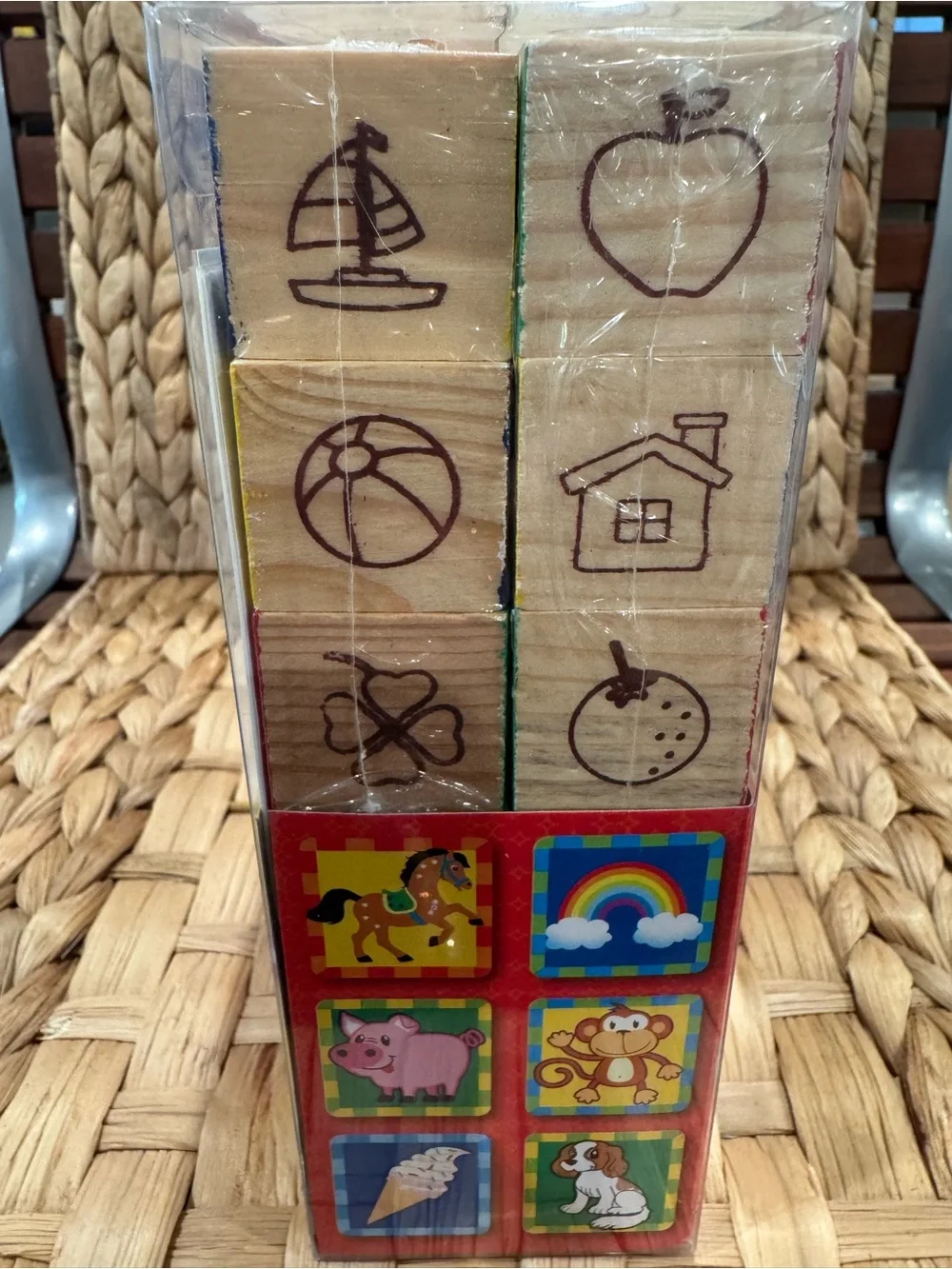 Cra-Z-Art EZ to Learn Yellow & Green Wooden Match 'n Fun Blocks